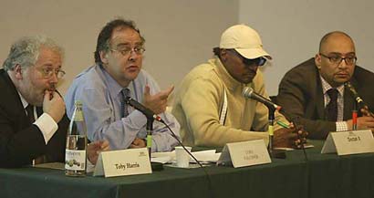 Image of Toby Harris, Lord Falconer, Doctah X and Lee Jasper