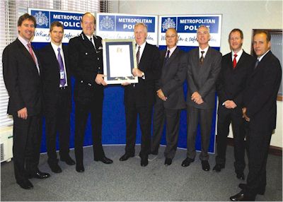 Photo of the award presentation