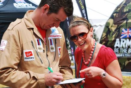 Phot of Melissa with Major Phil Packer