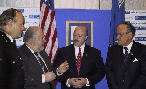 Toby Harris, Sir John Stevens and Rudolph Giuliani